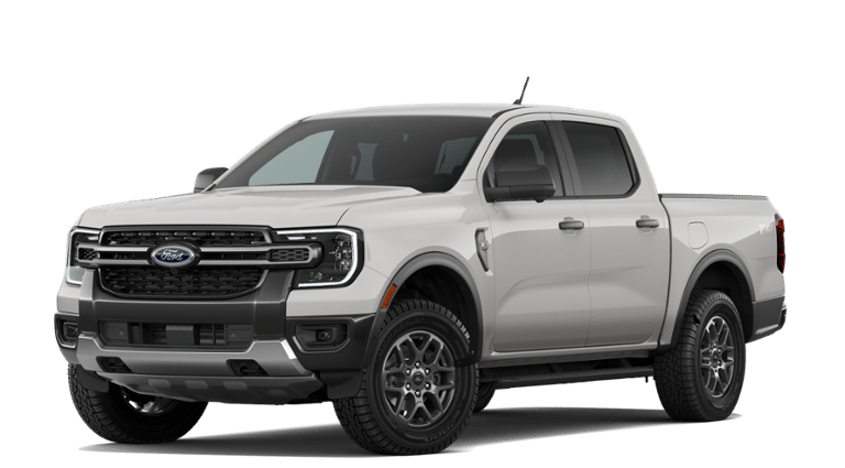 2026 Ford Ranger XLT in Avalanche — front three-quarter view