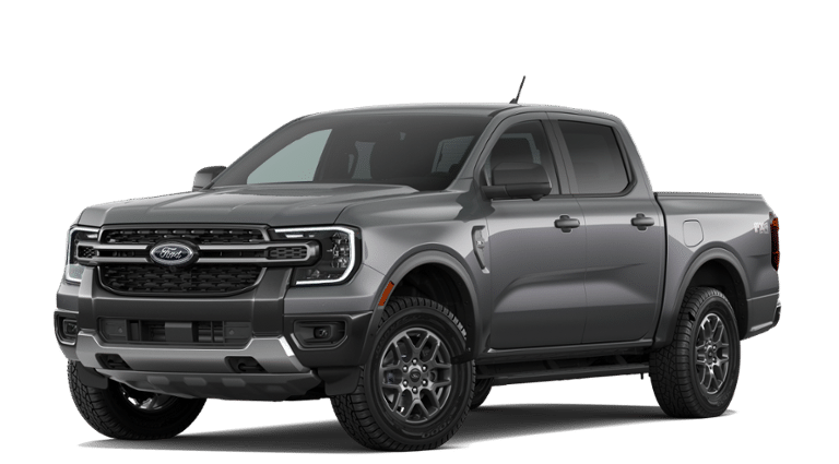 2026 Ford Ranger XLT in Carbonized Gray Metallic — front three-quarter view