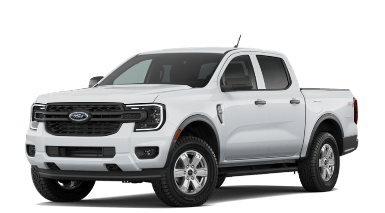 2026 Ford Ranger XL in Oxford White — front three-quarter view
