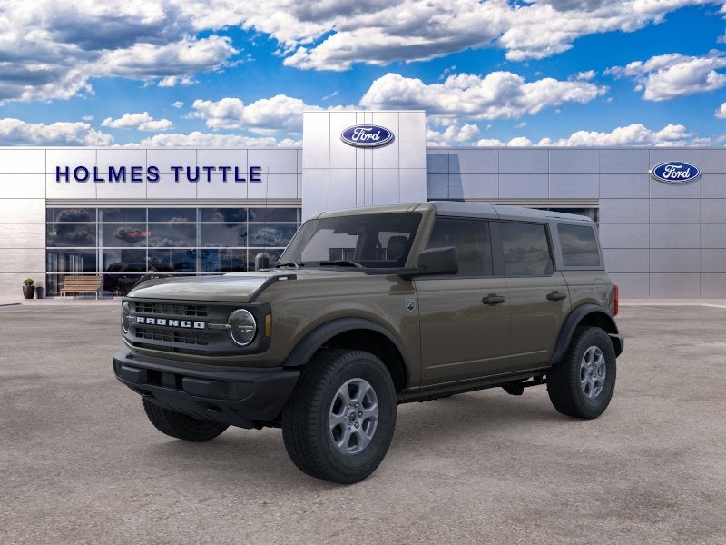 2026 Ford Bronco Big Bend in Marsh Gray — front three-quarter view