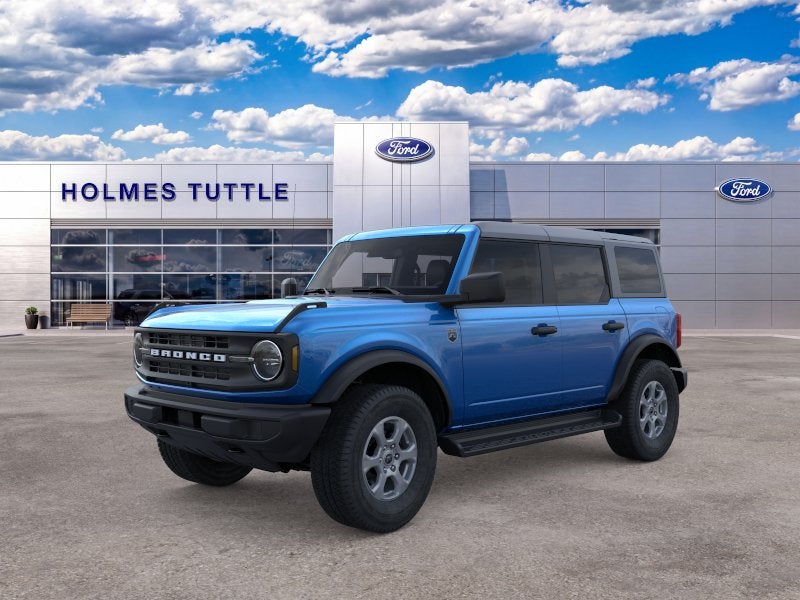 2026 Ford Bronco Big Bend in Velocity Blue Metallic — front three-quarter view