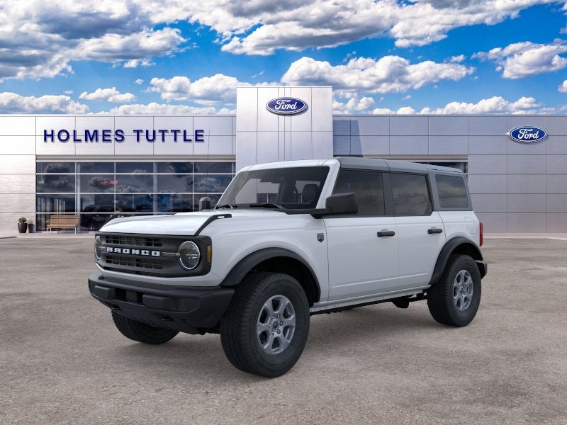 2026 Ford Bronco Big Bend in Oxford White — front three-quarter view