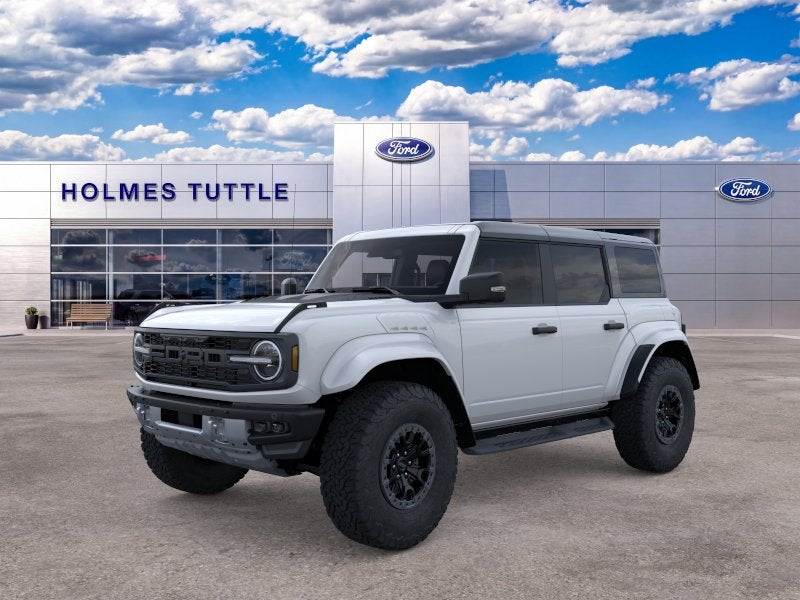2026 Ford Bronco Raptor in Oxford White — front three-quarter view