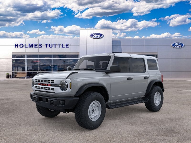 2026 Ford Bronco Heritage Edition in Avalanche Gray — front three-quarter view