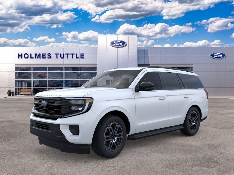 2026 Ford Expedition Active in Star White Metallic Tri-Coat — front three-quarter view
