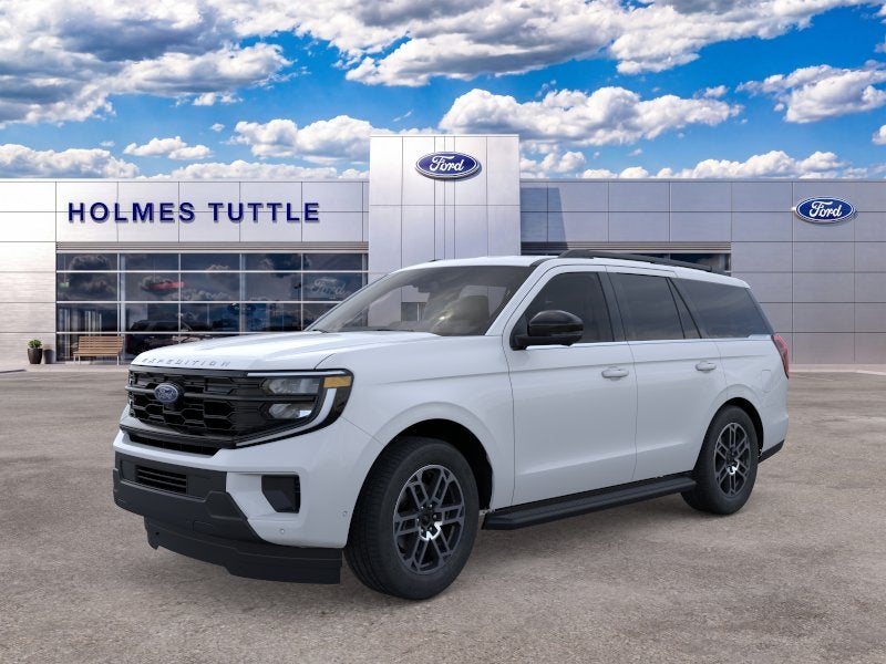 2026 Ford Expedition Active in Space Silver Metallic — front three-quarter view