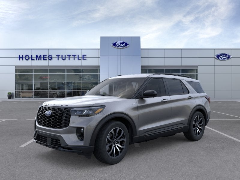 2026 Ford Explorer ST-Line in Carbonized Gray Metallic — front three-quarter view