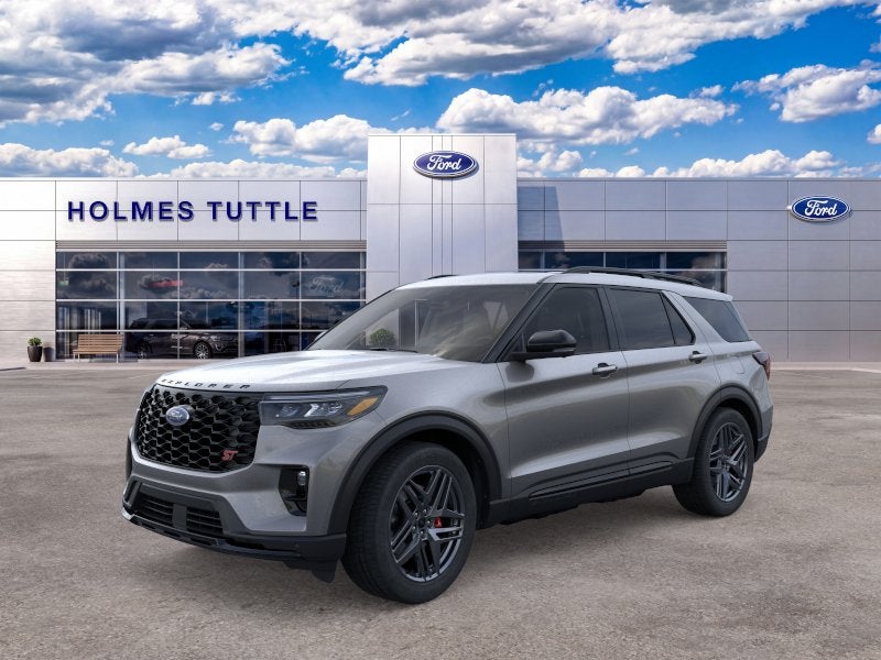 2026 Ford Explorer ST in Carbonized Gray Metallic — front three-quarter view