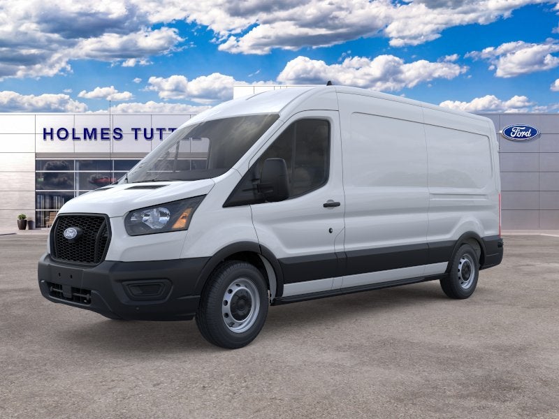 2026 Ford Transit Cargo Van Base in Oxford White — front three-quarter view