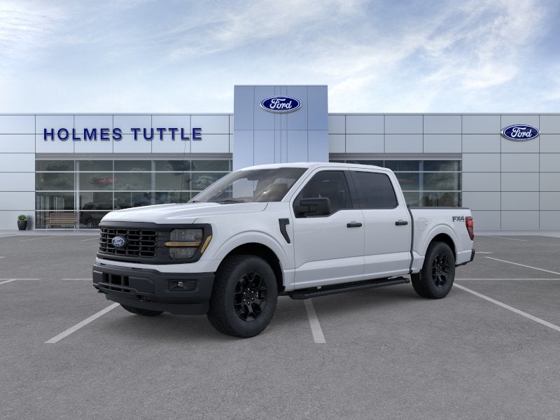 2026 Ford F-150 STX in Oxford White — front three-quarter view