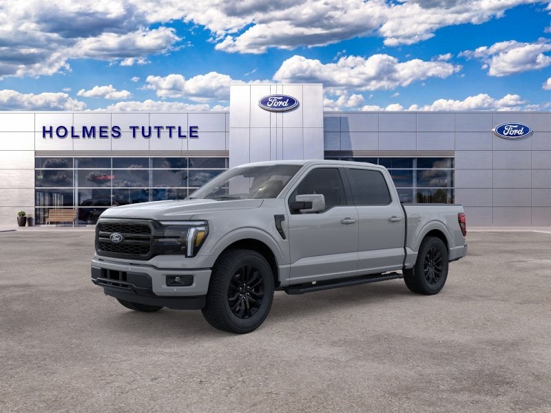 2026 Ford F-150 LARIAT in Avalanche — front three-quarter view