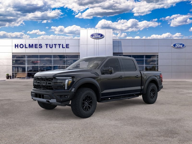 2026 Ford F-150 Raptor in Agate Black Metallic — front three-quarter view