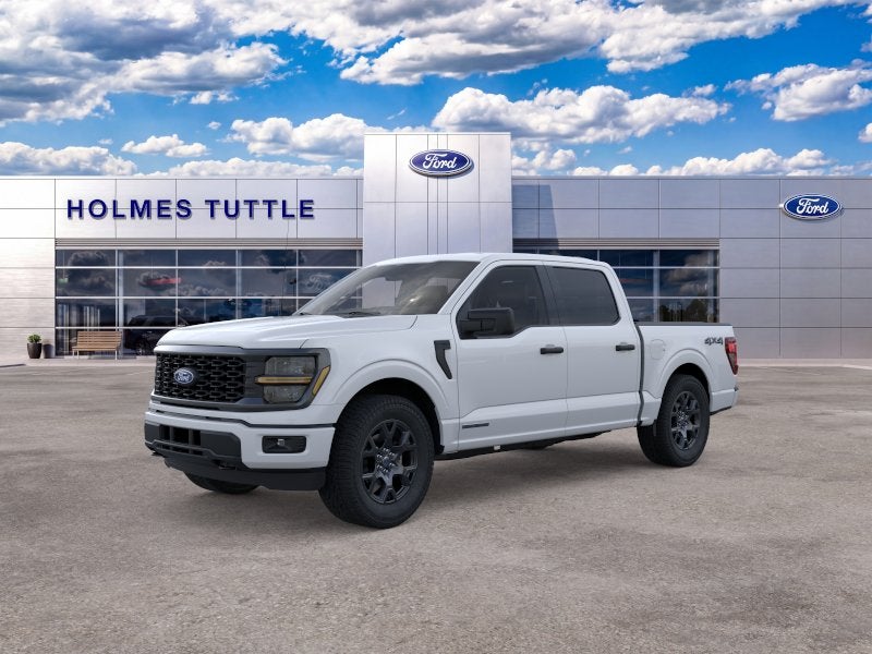 2026 Ford F-150 STX in Oxford White — front three-quarter view