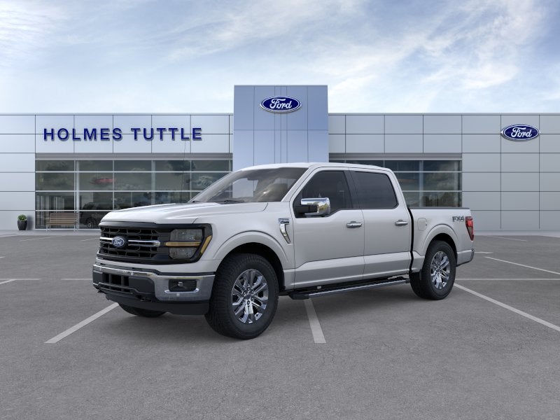 2026 Ford F-150 XLT in Iconic Silver Metallic — front three-quarter view
