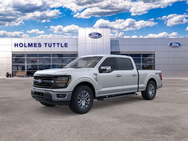 2026 Ford F-150 XLT in Iconic Silver Metallic — front three-quarter view
