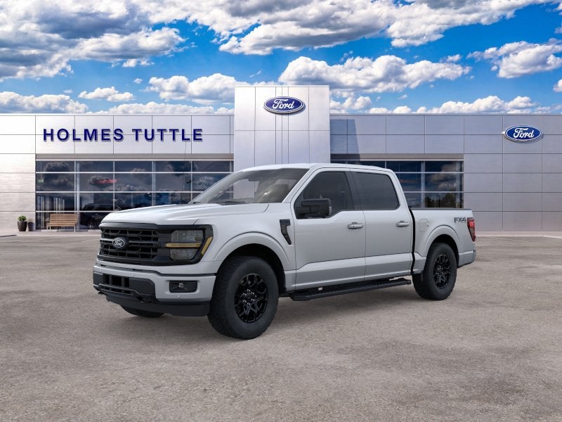 2026 Ford F-150 XLT in Iconic Silver Metallic — front three-quarter view