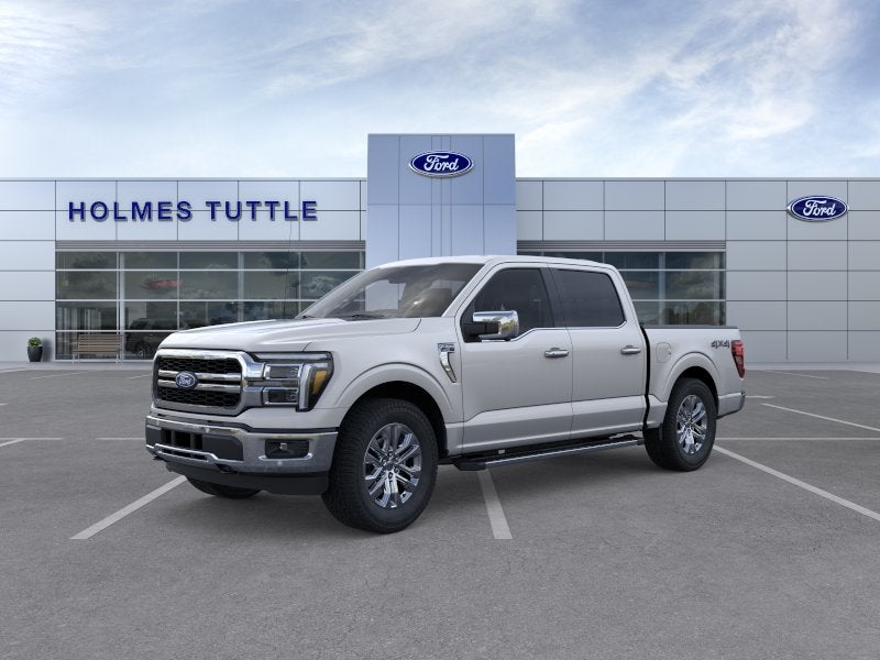 2026 Ford F-150 LARIAT in Iconic Silver Metallic — front three-quarter view