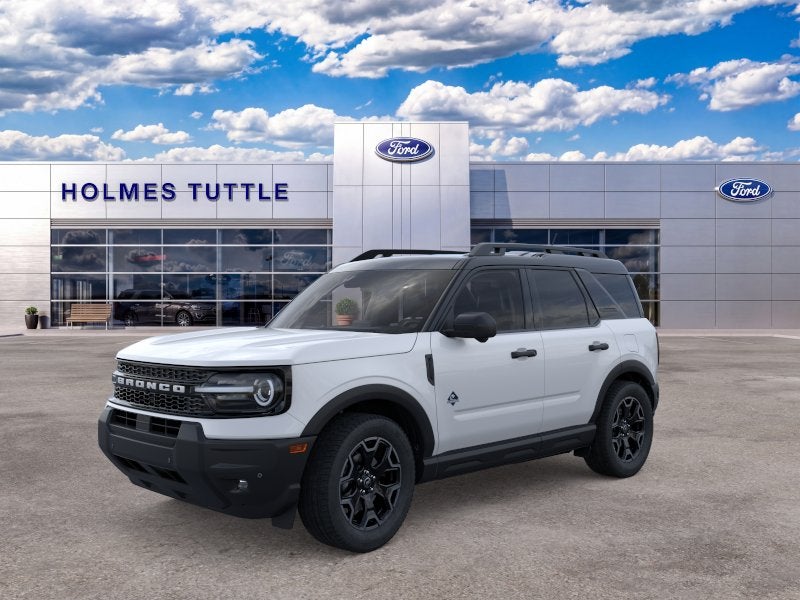 2026 Ford Bronco Sport Outer Banks in Oxford White — front three-quarter view