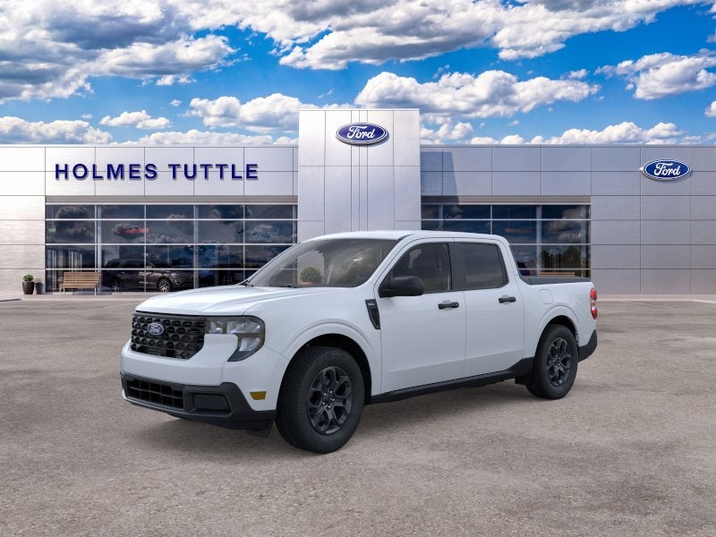 2026 Ford Maverick XLT in Space White Metallic — front three-quarter view