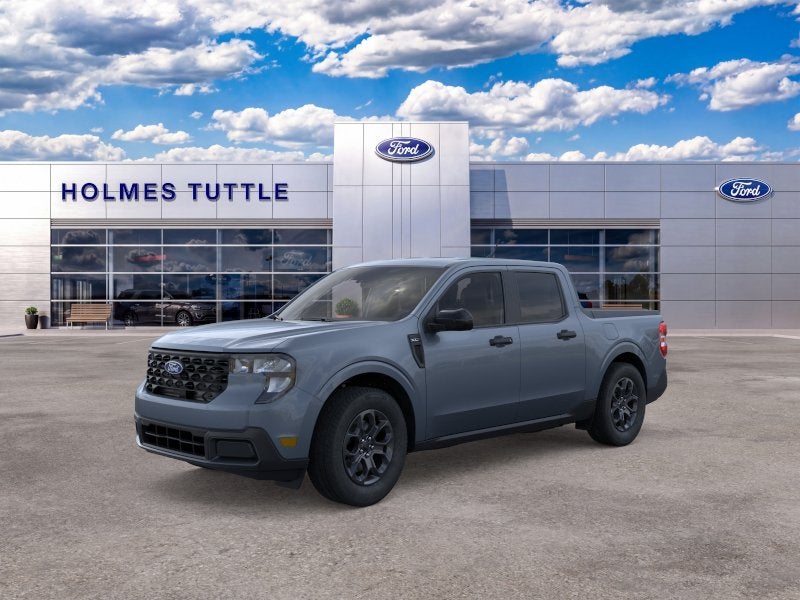 2026 Ford Maverick XLT in Azure Gray Metallic Tri-Coat — front three-quarter view