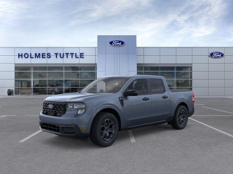 2026 Ford Maverick XLT in Azure Gray Metallic Tri-Coat — front three-quarter view